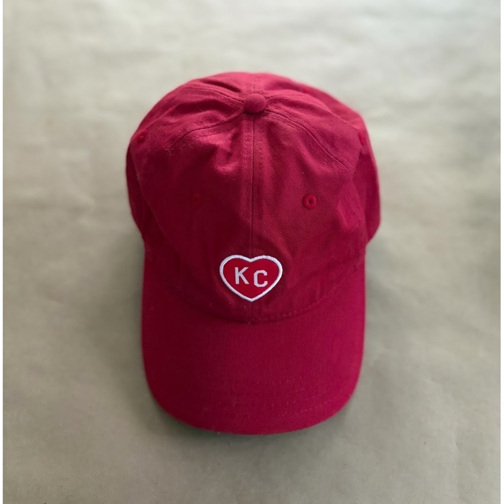 Charlie Hustle Kansas City KC Heart Red Baseball Cap Adjustable Love Streetwear